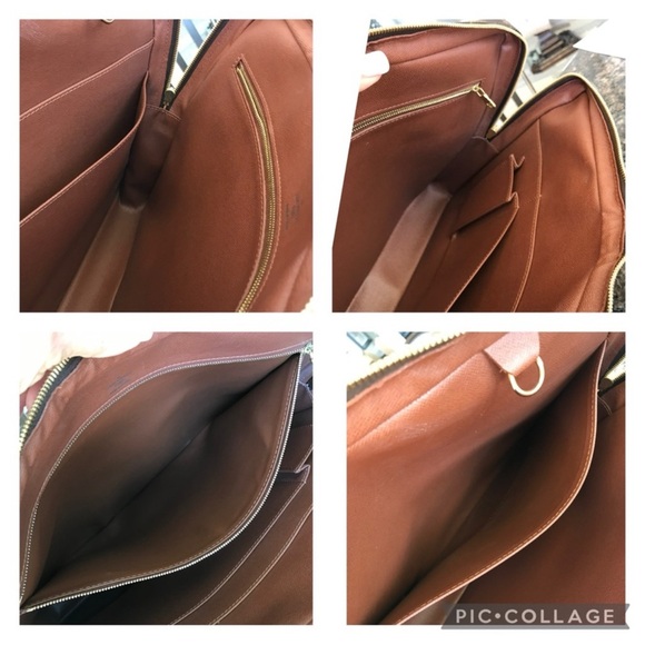 Excellent Unisex Louis Vuitton Porte Documents Voyage Briefcase with Strap - Picture 13 of 17